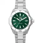 Tag Heuer Aquaracer Solargraph Stainless Steel Green Dial Quartz Diver's WBP1115.BA0000 200M Men's Watch