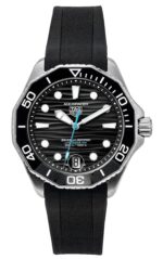 Tag Heuer Aquaracer Rubber Strap Black Dial Automatic Diver's WBP5110.FT6257 300M Men's Watch