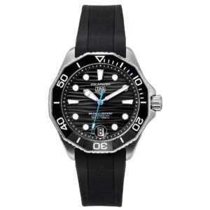 Tag Heuer Aquaracer Rubber Strap Black Dial Automatic Diver's WBP5110.FT6257 300M Men's Watch
