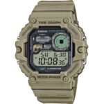 Casio Standard Digital Graph Moon Phase Resin Strap Quartz WS-1700H-5AV 100M Men's Watch