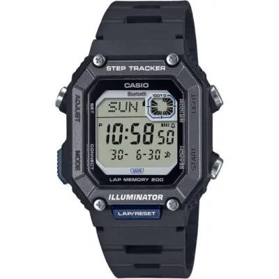 Casio Standard Digital Smartphone Link Step Tracker Resin Strap Quartz WS-B1000-1AV 100M Men's Watch