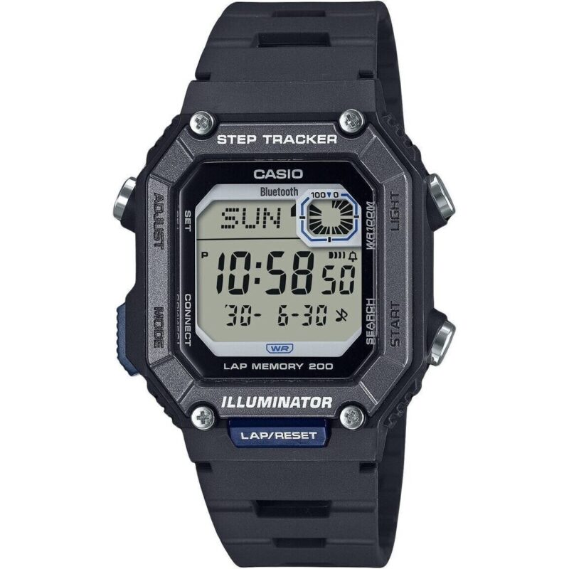 Casio Standard Digital Smartphone Link Step Tracker Resin Strap Quartz Ws-b1000-1av 100m Men's Watch Casio Standard Digital Smartphone Link Step Tracker Resin Strap Quartz Ws-b1000-1av 100m Men's Watch