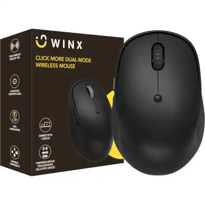 WINX CLICK More Dual-Mode Wireless Mouse - Black (WX-KB113)