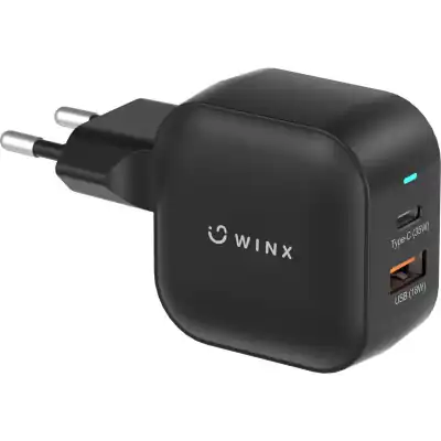 WX-WC107_WINX-POWER-More-35W-GaN-Wall-Charger-Black_wr_01 WINX POWER More 35W GaN Wall Charger (WX-WC107)