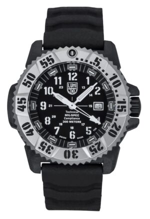 Luminox MIL-SPEC Rubber And Nylon Strap Black Dial Quartz Diver's XL.3351.1.SET 300M Men's Watch With Extra Strap