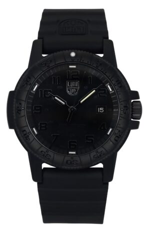 Luminox Leatherback Sea Turtle Silicone Strap Black Dial Quartz XS.0321.BO.L 100M Men's Watch