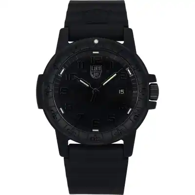 Luminox Leatherback Sea Turtle Silicone Strap Black Dial Quartz XS.0321.BO.L 100M Men's Watch