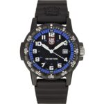 Luminox Leatherback SEA Turtle Giant Polyurethane Strap Black And Blue Dial Swiss Quartz XS.0324 100M Men's Watch