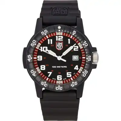 Luminox SEA Turtle Giant Plastic Strap Black Dial Swiss Quartz XS.0335 100M Men's Watch