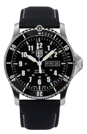 Luminox Sport Timer Leather Strap Blue Dial Automatic Diver's XS.0921 200M Men's Watch