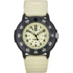 Luminox Original Navy Seal EVO Rubber Strap Beige Dial Quartz Diver's XS.3010.EVO.S 200M Men's Watch