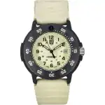 Luminox Original Navy Seal EVO Rubber Strap Beige Dial Quartz Diver's XS.3010.EVO.S 200M Men's Watch