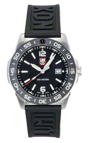 Luminox Pacific Diver Rubber Strap Black Dial Quartz Diver's XS.3121.1 200M Men's Watch
