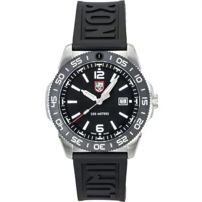 Luminox Pacific Diver Rubber Strap Black Dial Quartz Diver's XS.3121.1 200M Men's Watch