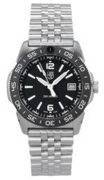 Luminox Pacific Diver Ripple Stainless Steel Black Dial Quartz XS.3122M.1 200M Men's Watch