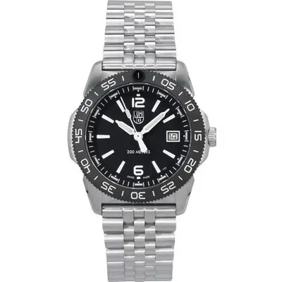 Luminox Pacific Diver Ripple Stainless Steel Black Dial Quartz XS.3122M.1 200M Men's Watch
