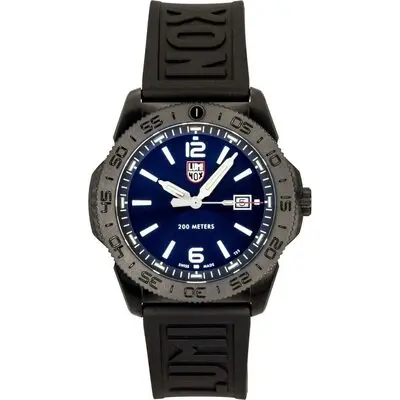 Luminox Pacific Diver Rubber Strap Blue Sunray Dial Quartz Diver's XS.3123.B 200M Men's Watch