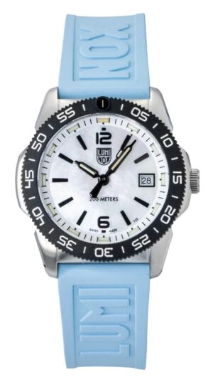 Luminox Pacific Diver Ripple Rubber Strap Mother Of Pearl Dial Quartz Diver's XS.3124M 200M Unisex Watch