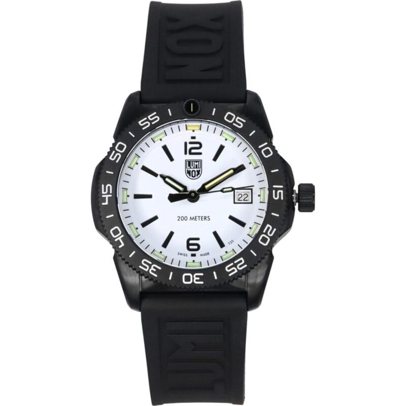 Luminox Pacific Diver Ripple Rubber Strap White Dial Quartz XS.3127M 200M Men's Watch Luminox Pacific Diver Ripple Rubber Strap White Dial Quartz XS.3127M 200M Men's Watch