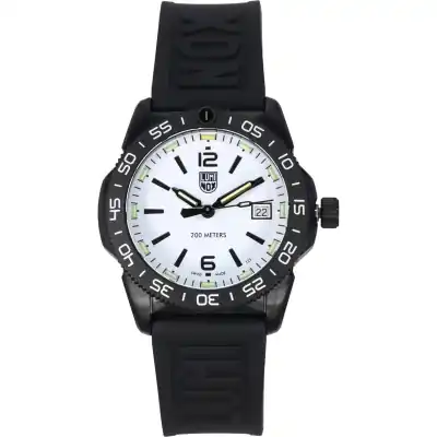 Luminox Pacific Diver Ripple Rubber Strap White Dial Quartz XS.3127M 200M Men's Watch