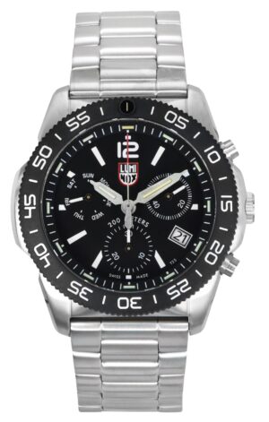 Luminox Pacific Diver Chronograph Stainless Steel Black Dial Quartz XS.3142 200M Men's Watch