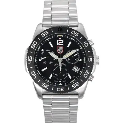 Luminox Pacific Diver Chronograph Stainless Steel Black Dial Quartz XS.3142 200M Men's Watch