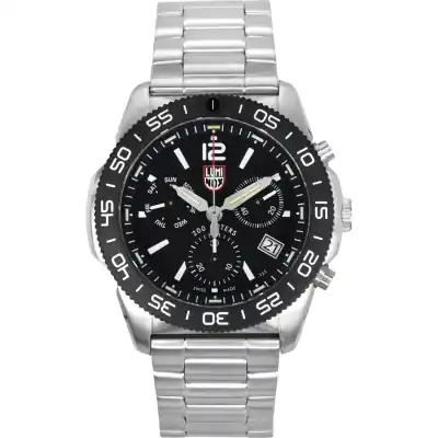 Luminox Pacific Diver Chronograph Stainless Steel Black Dial Quartz XS.3142 200M Men's Watch