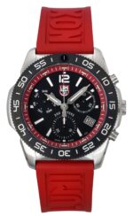 Luminox Pacific Diver Chronograph Rubber Strap Black Dial Quartz XS.3155 200M Men's Watch
