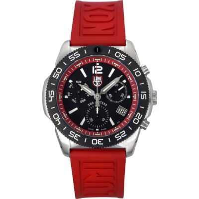 Luminox Pacific Diver Chronograph Rubber Strap Black Dial Quartz XS.3155 200M Men's Watch
