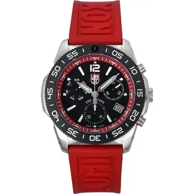 Luminox Pacific Diver Chronograph Rubber Strap Black Dial Quartz XS.3155 200M Men's Watch