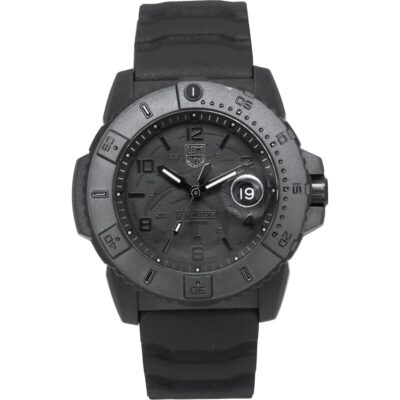 Luminox Navy Seal Foundation Rubber Strap Black Dial Quartz Diver's Xs.3601.bo.nsf 200m Men's Watch