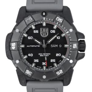 Luminox Master Carbon SEAL Grey Rubber Strap Black Dial Swiss Automatic Diver's XS.3862 200M Men's Watch