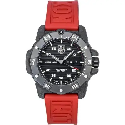 Luminox Master Carbon Seal Rubber Strap Black Dial Swiss Automatic Diver's XS.3875 200M Men's Watch