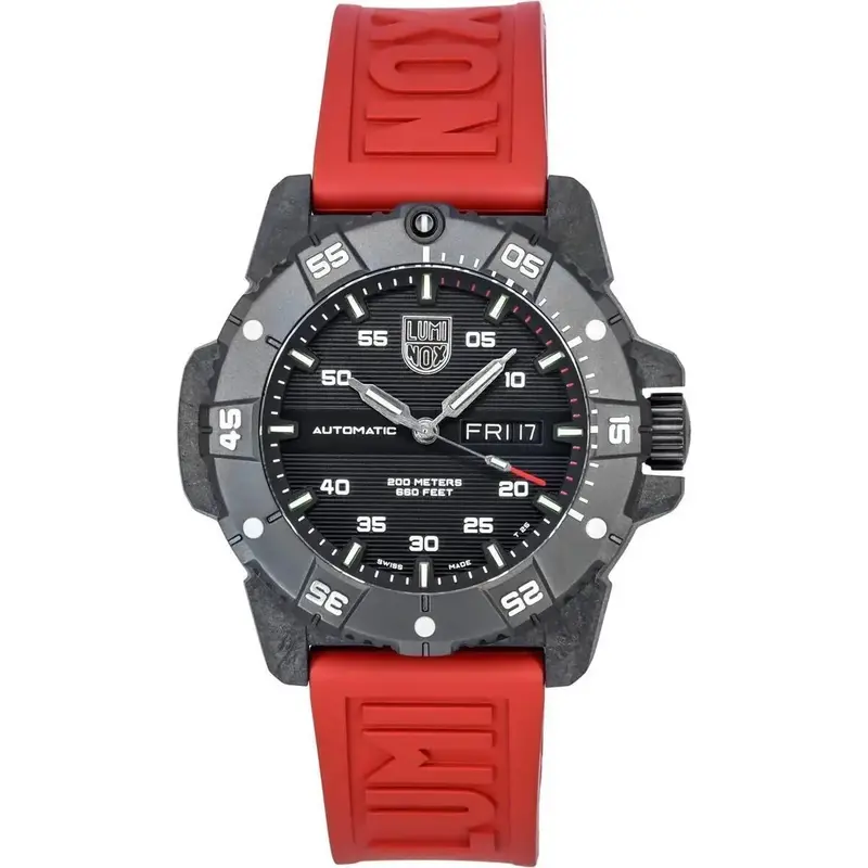 Luminox Master Carbon Seal Rubber Strap Black Dial Swiss Automatic Diver's XS.3875 200M Men's Watch