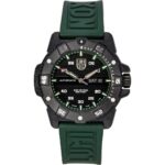 Luminox Master Carbon SEAL Green Rubber Strap Black Dial Swiss Automatic Diver's XS.3877 200M Men's Watch
