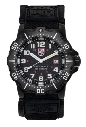 Luminox Navy Seal Military Rubber Strap Black Dial Quartz Diver's XS.4231.SET 200M Men's Watch With Gift Set