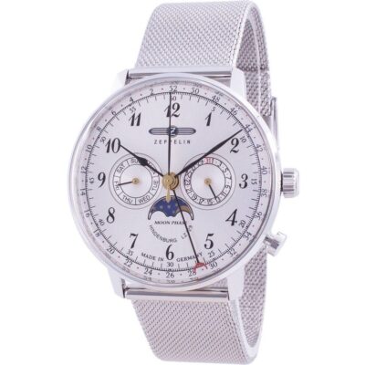 Zeppelin Hindenburg LZ129 7036M-1 7036M1 Quartz Moon Phase Men's Watch