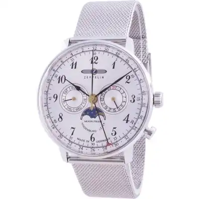 Zeppelin Hindenburg LZ129 7036M-1 7036M1 Quartz Moon Phase Men's Watch