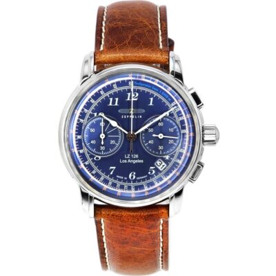 Zeppelin LZ126 Los Angeles Chronograph Blue Dial Quartz Z76143 Men's Watch