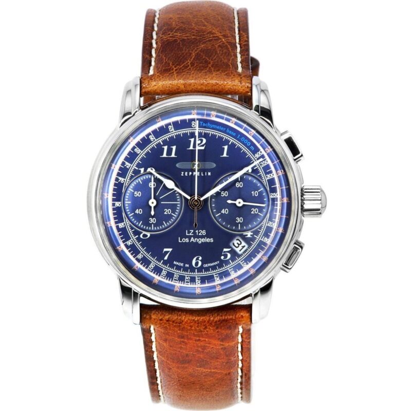 Zeppelin LZ126 Los Angeles Chronograph Blue Dial Quartz Z76143 Men's Watch