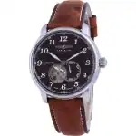 Zeppelin LZ127 Graf Open Heart Leather Automatic 7666-4 76664 Men's Watch