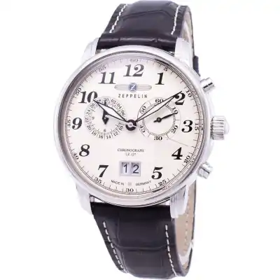 Zeppelin Series LZ127 Graf Germany Made 7684-5 76845 Men's Watch