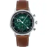 Zeppelin LZ129 Hindenburg Chronograph Dark Green Biogranulate Dial Solar 80864N Men's Watch