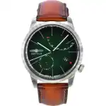 Zeppelin Flatline Brown Leather Strap Dark Green Dial Automatic 83664 Men's Watch
