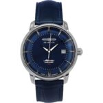 Zeppelin Atlantic Leather Strap Blue Dial Automatic 84603 Men's Watch