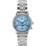 Zeppelin LZ14 Marine Moonphase Stainless Steel Ice Blue Dial Quartz 8637M3 Women's Watch