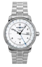 Zeppelin 100 Jahre GMT Stainless Steel Silver Dial Automatic 8666MB1 Men's Watch