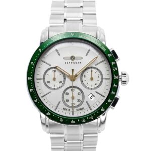 Zeppelin New York Chronograph Stainless Steel White Dial Quartz 8878MB4 Men's Watch