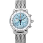 Zeppelin LZ14 Marine Chronograph Stainless Steel Ice Blue Dial Quartz 8886M3 Men's Watch