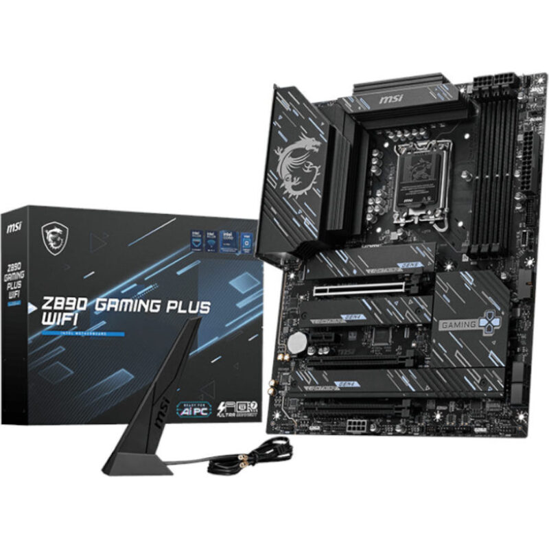 Z890GAMINGPLUSWIFI_wr_01 MSI Z890 GAMING PLUS WIFI DDR5 Intel LGA1851 ATX Gaming Motherboard